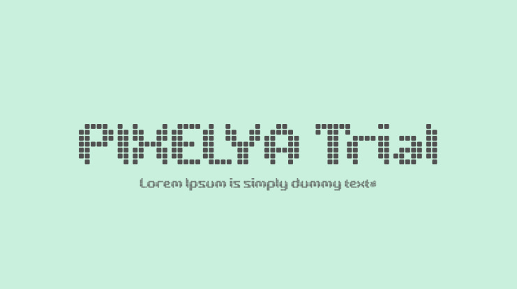 PIXELYA Trial Font