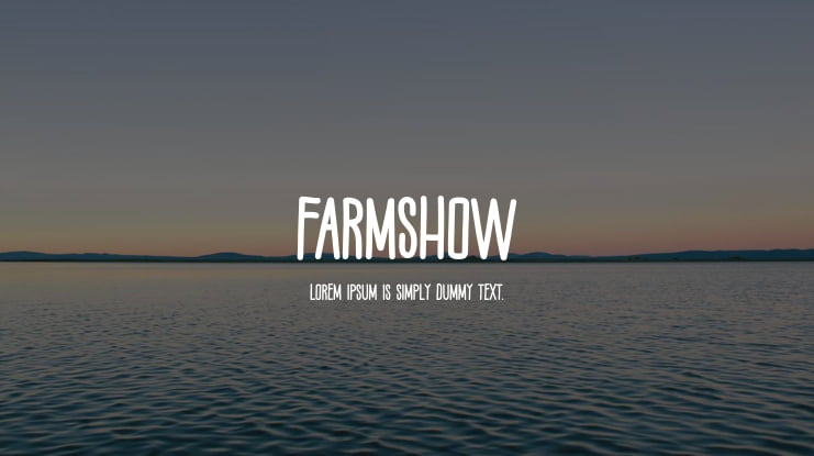 Farmshow Font