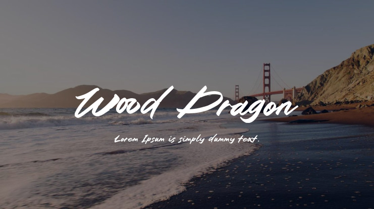 Wood Dragon Font