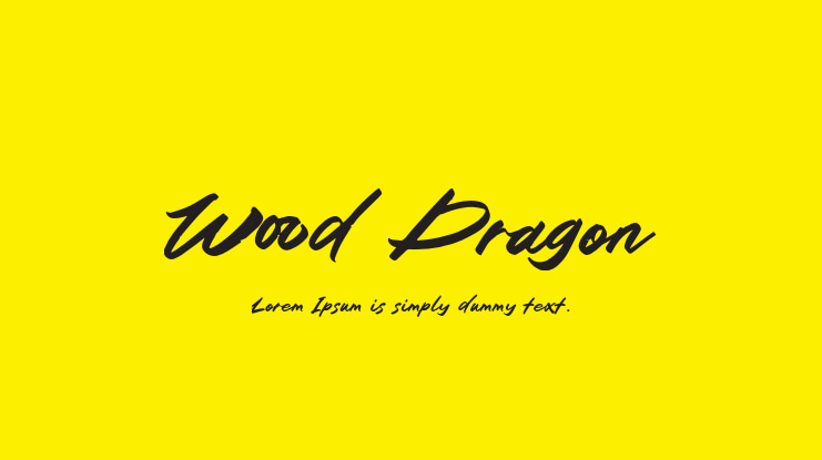 Wood Dragon Font