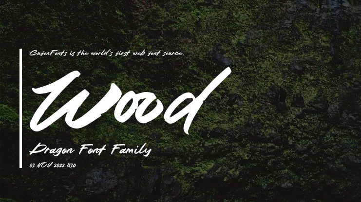 Wood Dragon Font
