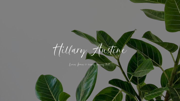 Hillary Austine Font