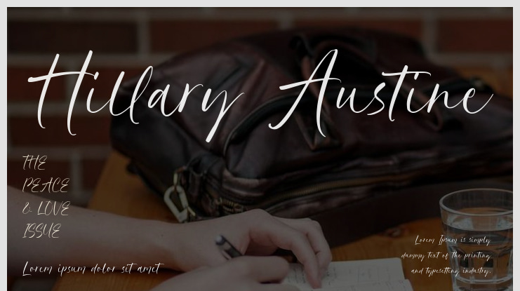 Hillary Austine Font