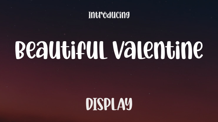 Beautiful Valentine Font