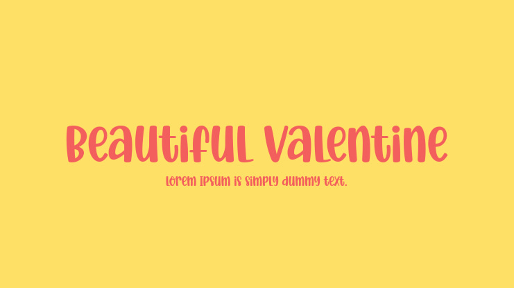 Beautiful Valentine Font