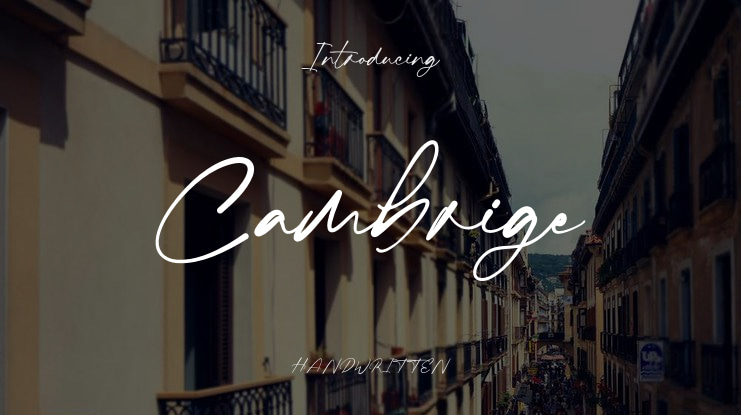 Cambrige Font