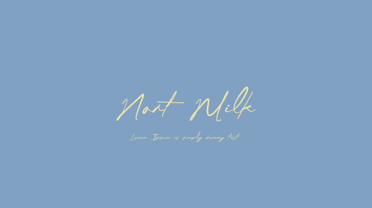 Nort Milk Font