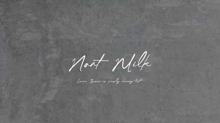Nort Milk Font