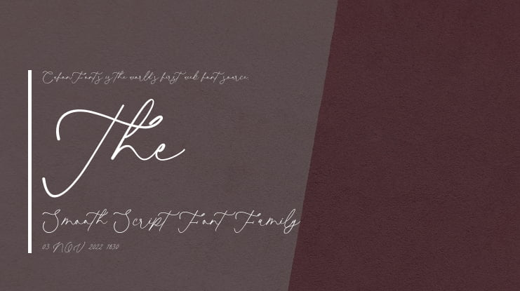 The Smooth Script Font