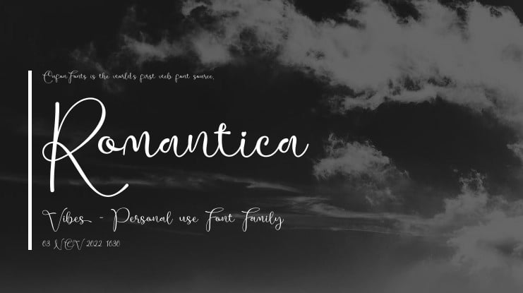 Romantica Vibes - Personal use Font