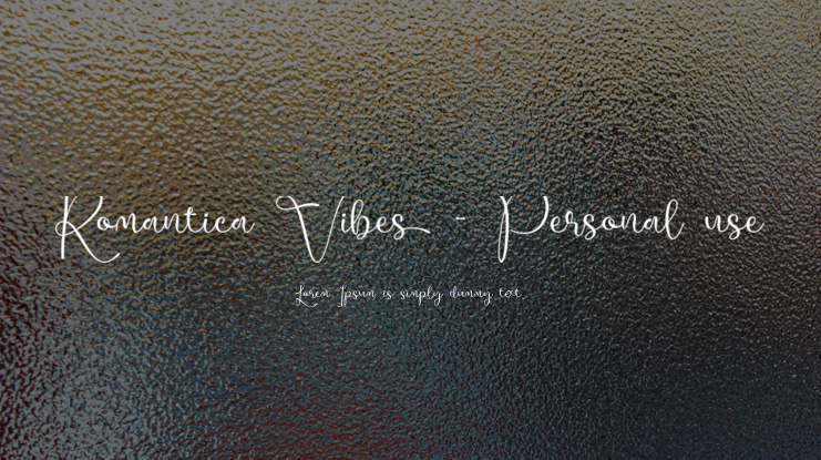 Romantica Vibes - Personal use Font