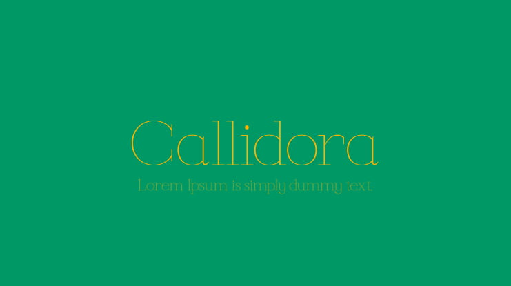 Callidora Font