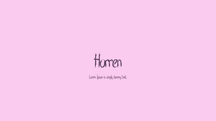 Horren Font
