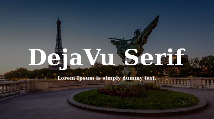 DejaVu Serif Font Family