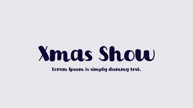 Xmas Show Font