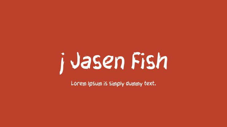 j Jasen Fish Font