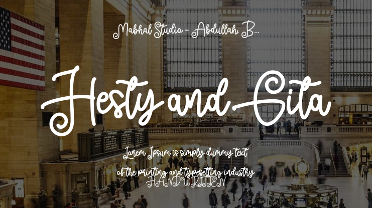 Hesty and Gita Font