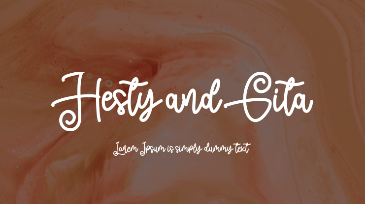 Hesty and Gita Font