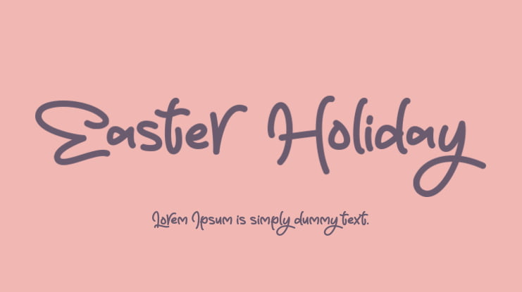 Easter Holiday Font Family