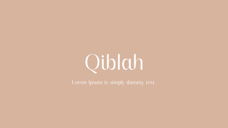 Qiblah Font