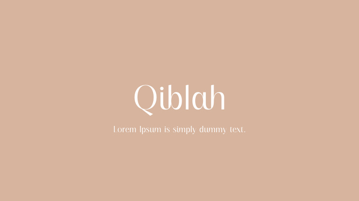 Qiblah Font