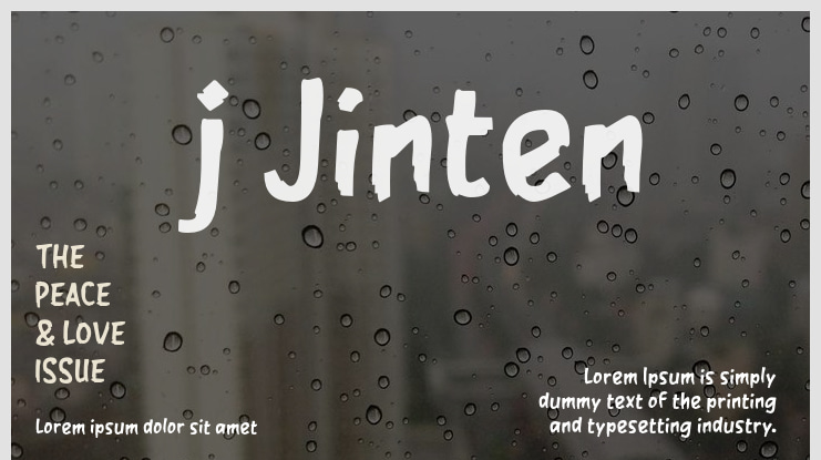 j Jinten Font