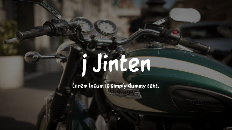 j Jinten Font