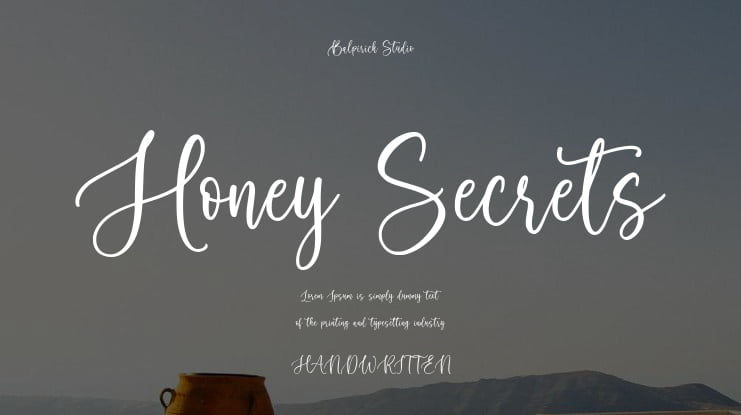 Honey Secrets Font