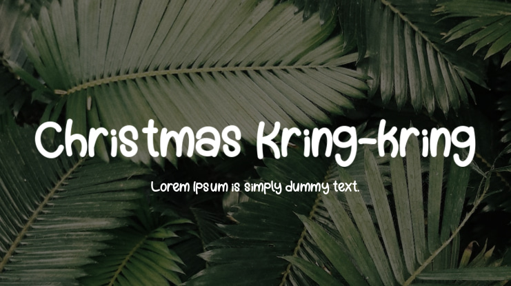 Christmas Kring-kring Font