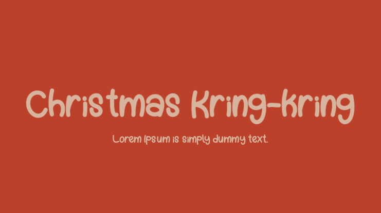 Christmas Kring-kring Font