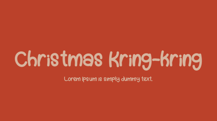 Christmas Kring-kring Font