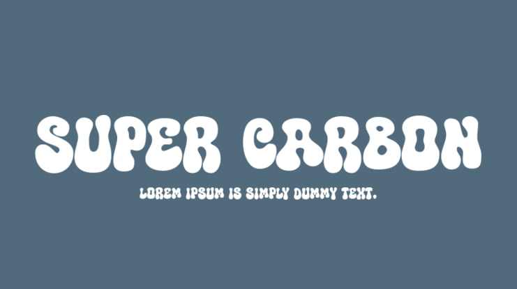 Super Carbon Font