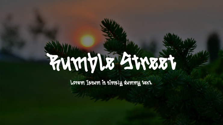 Rumble Street Font