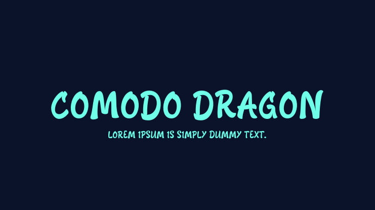 COMODO DRAGON Font