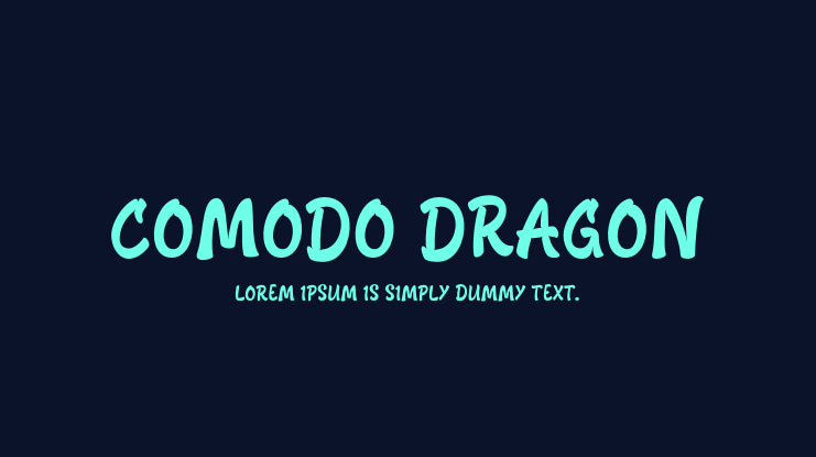 COMODO DRAGON Font