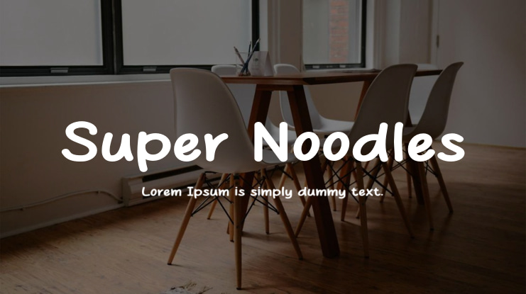Super Noodles Font