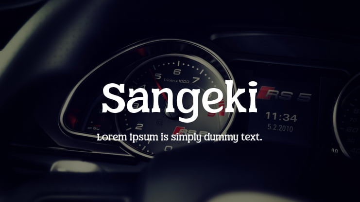 Sangeki Font