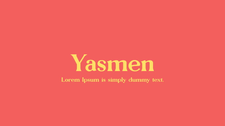 Yasmen Font