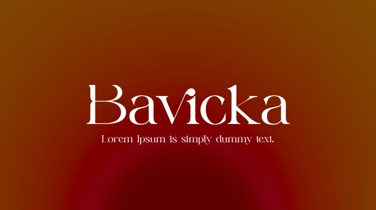 Bavicka Font