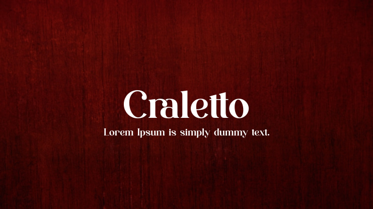 Craletto Font