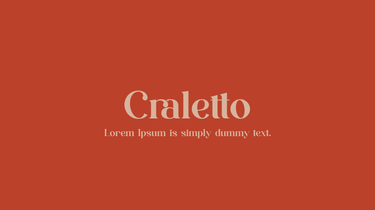 Craletto Font