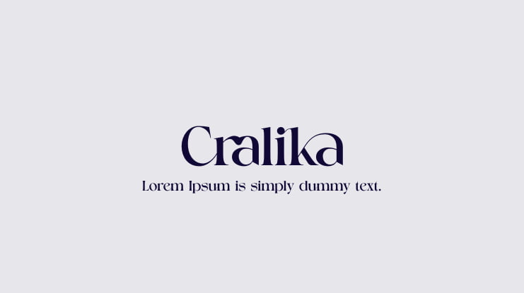 Cralika Font Family