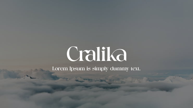 Cralika Font Family