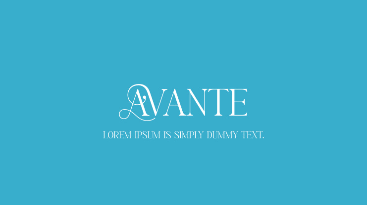 AVANTE Font