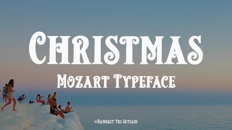 Christmas Mozart Font