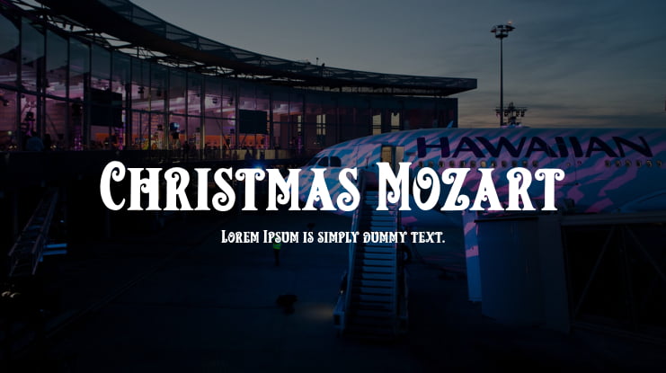 Christmas Mozart Font