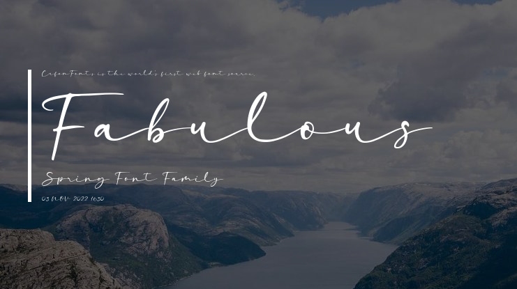 Fabulous Spring Font