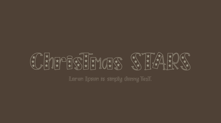 Christmas STARS Font