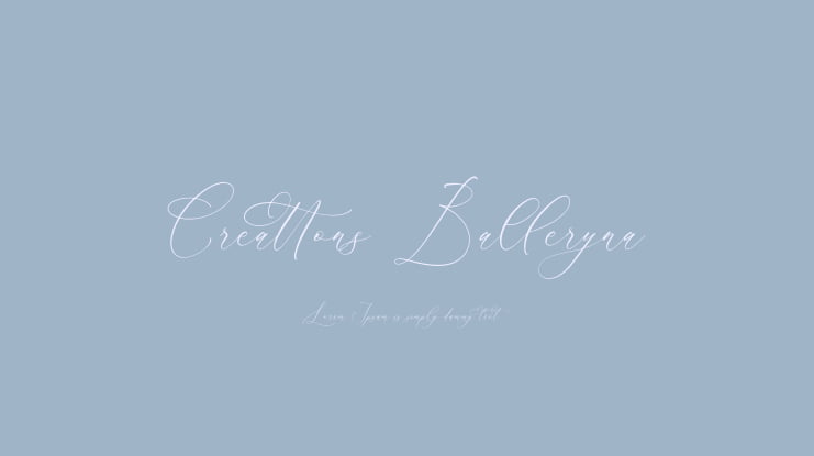 Creattons Balleryna Font