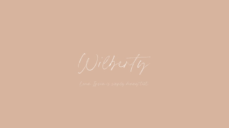 Wilberty Font
